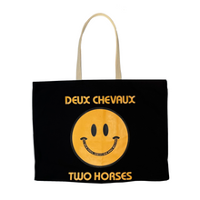 Load image into Gallery viewer, XL Organic Cotton Tote Bag in Black