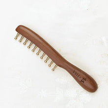 Load image into Gallery viewer, Copper &amp; Sandalwood Acupressure Comb
